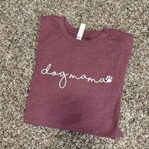 Dog Mama Purple Short Sleeve T Shirt